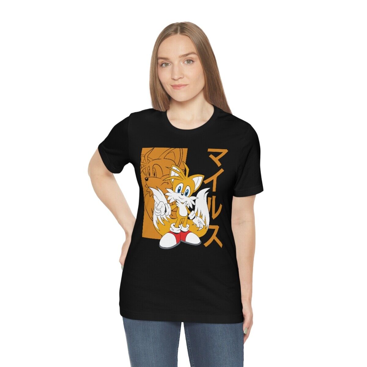 Sonic Miles Tails Prower Charcoal Tee – Sega Shop