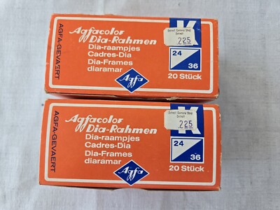 AGFACOLOR DIA-RAHMEN SLIDE FRAMES, 30 slide holders Extra Thin 24/36