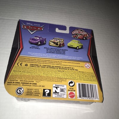Disney Pixar Cars Micro Drifters Holley Acer Gold Lightning