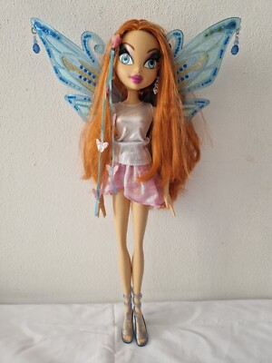 Large Winx Club Doll Bloom Enchantix 2007 Rainbow Big Huge 17,7 Inch / 45cm