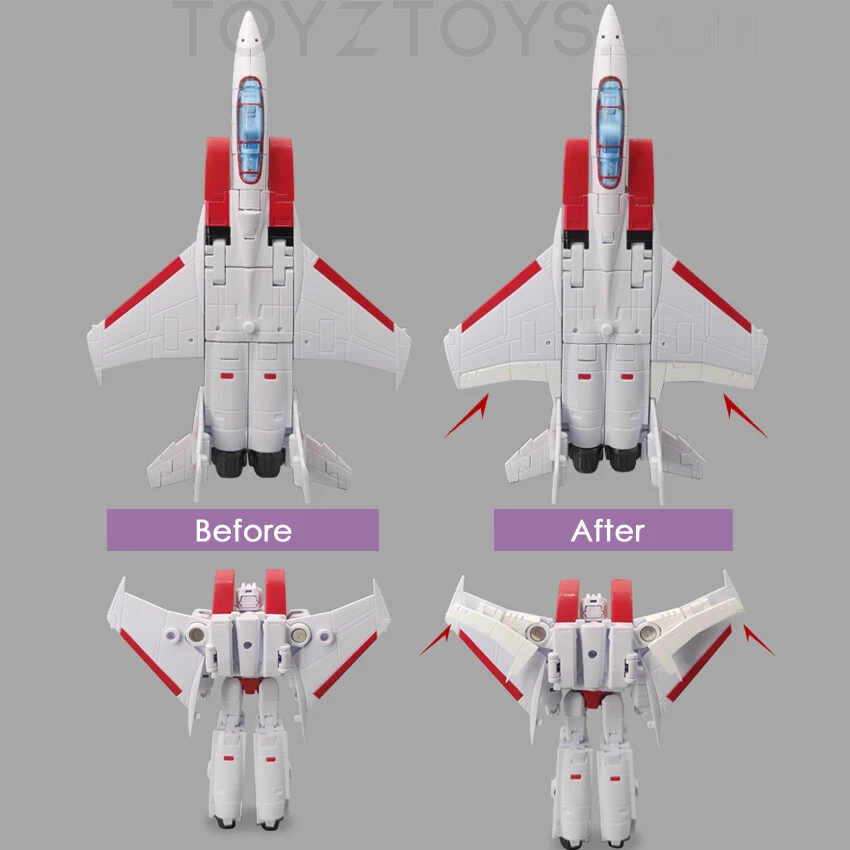 Nuevo kit de actualización de aletas de ala de reposición para actualización NA H13B Michael SG Starscream Foto 2 de 3