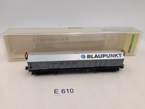 Minitrix 13855 Hubschiebedachwagen BLAUPUNKT Spur N NEU in OVP  (E610) | Zustand: Neu