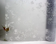 10ft Decorative Privacy Adhesive-Free Static-Cling Window Film Treatment DW572