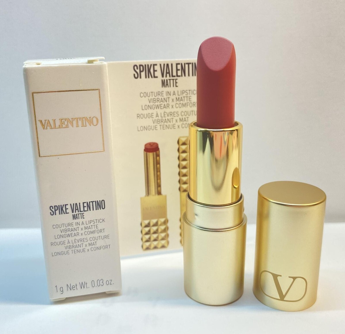 Valentino Spike Valentino Matte Lipstick In 100R Stand Out In Nude