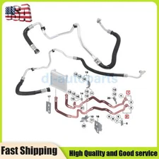 2X Engine Oil Cooler Hose Pipe Inlet & Outlet For BMW F02 F05 F06 535i 640i 740i