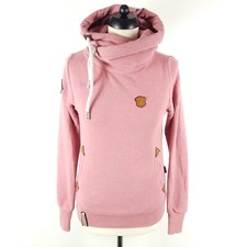 Naketano Kapuzenpullover Damen XS Rosa Fleece Hoodie Pullover