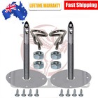 <!--F#f_0-->4Inch Stainless Steel Mount Hood Pin Pins Plate Bonnet Lock Kit Racing Style NSW<!--F/-->