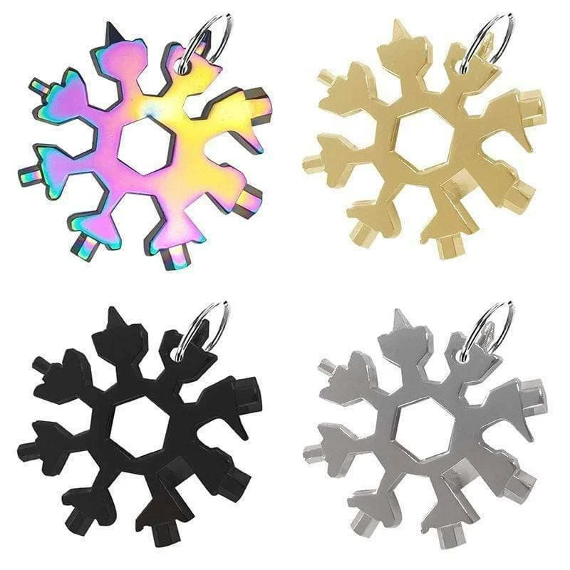 AFF Best 19 In 1 Snowflake Stainless Steel Multitool Bottle Opener