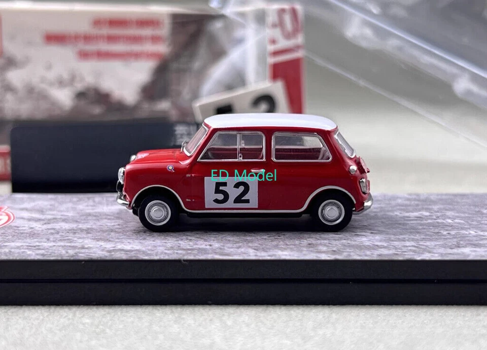 BN GCD 1:64 Red Mini #52 Morris Cooper S Rallye Sport Model Diecast Metal Car - Image 4 of 4
