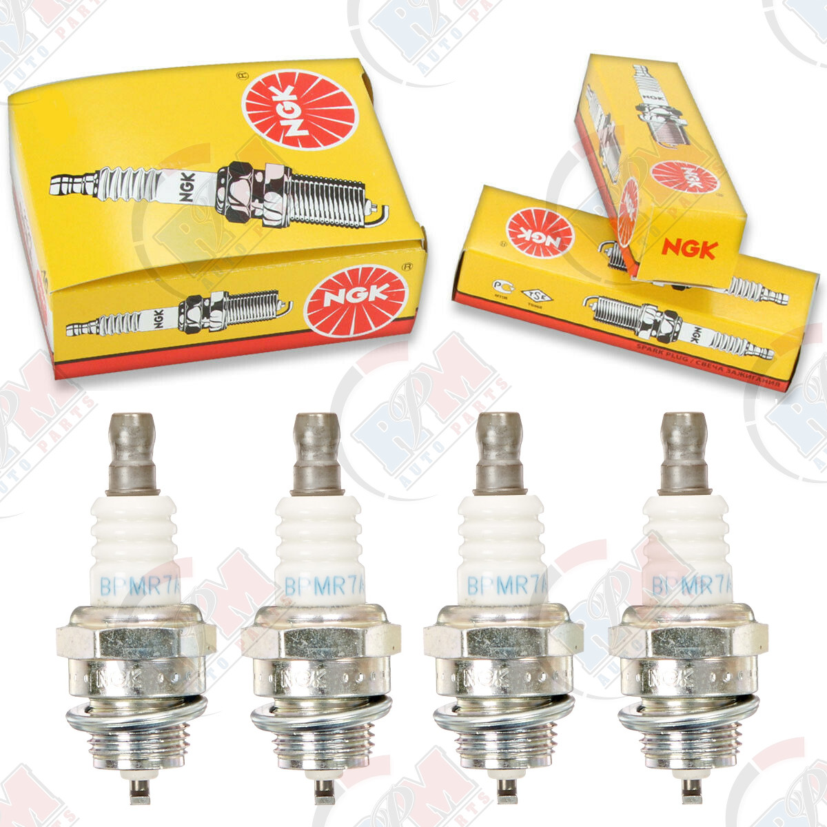 NGK BPMR7A STANDARD Plug Spark Plugs 6703 Set of 4