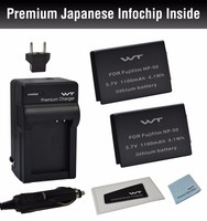 Wt-np50k1 Battery (2pack)& Charger For Fuji Film F305exr,f500exr,f505exr,f550exr Wt-np50k1 Battery (2pack)& Charger For Fuji Film F305exr,f500exr,f505exr,f550exr