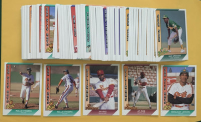1991 Pacific Senior League SET BREAK singles - stars, commons, Hall of Famers