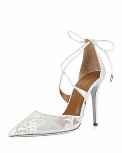 aquazzura white pumps