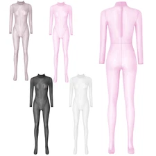 Womens Catsuit Romper Full Body Bodysuit Bodycon Jumpsuit Unitard Bodystocking
