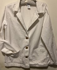 Women  s White BFA Classics Blazer Medium