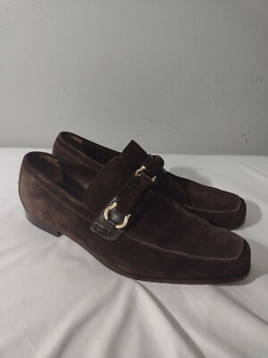 Salvatore Ferragamo Horsebit Loafers Shoes Size 9 Ferragamo Fort Gancini Horsebit Loafers, Size 7 EEE 021606  main image 2