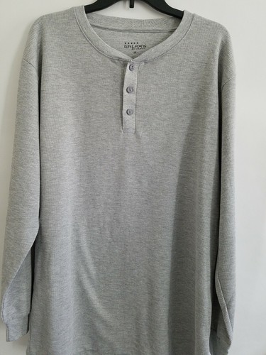 Long Sleeve Thermal Henley Shirt 