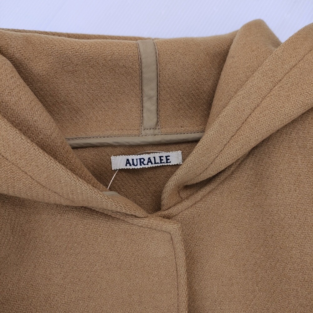 AURALEE HEAVY MELTON HOODED COAT A7AC04HM Size 1 coat Camel AURALEE HEAVY MELTON HOODED COAT A7AC04HM Size 1 coat Camel
