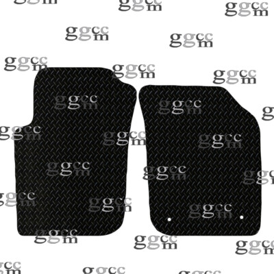 FITS FORD STREET KA 2004 TO 2006 TAILORED BLACK RUBBER CAR FLOOR MATS. (2 CLIPS)