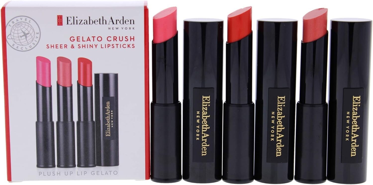 Elizabeth Arden Gelato Crush Sheer and Shiny Lipsticks trio SET new sealed boxed
