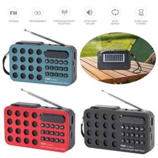Radio Speaker Music Player Bluetooth-Compatible Solar Charging/Rechargeable