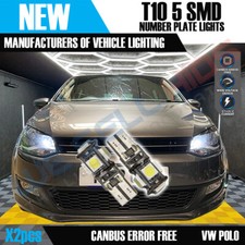 NEW T10 5SMD LED PARKING LIGHT BULBS XENON WHITE CANBUS ERROR FREE WEDGE 501 W5W