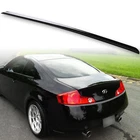 Fyralip Painted Black Round Trunk Lip Spoiler For Infiniti G35 03-07 Coupe KH3
