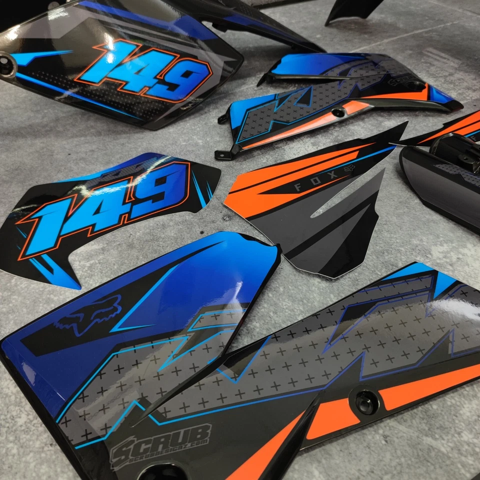 Plastics + Graphics KTM 2004 2005 2006 2007 EXC EXC-F XC-W XCF-W + Race number - Image 3 of 4