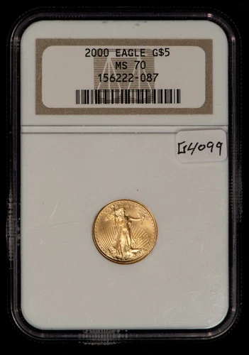 2000 G$5 1/10 oz Gold American Eagle - Tenth Ounce - NGC MS 70 - SKU-G4099