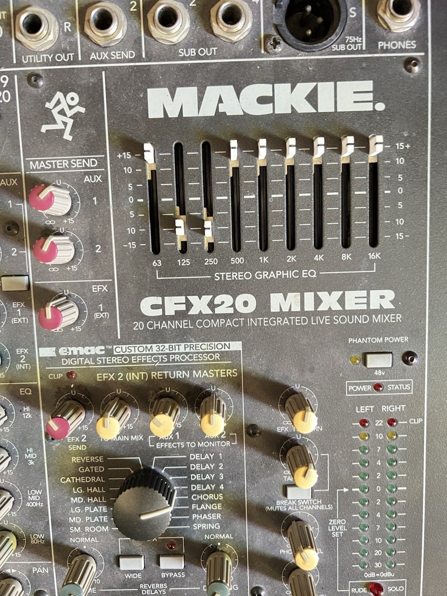 配信機器・PA機器・レコーディング機器 MACKIE CFX20 mk2 Mackie CFX20 MIXER 20 CHANNEL MIXER - Used | eBay
