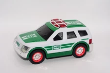 *Lights Work* ~4.5" Hess SUV Plastic Emergency Vehicle in Green / White