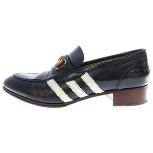 Mocassins GUCCI x adidas 3 rayures embouts Horsebit cuir noir 702283 d'occasion fe06d15f3