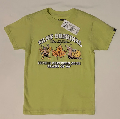 NEW VANS Original Kids Short Sleeve Graphic T-Shirt Size 4 Little Critters Club