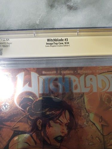 WITCHBLADE #3 CGC 9.8🔥 NYCC FOIL VIRGIN EXCLUSIVE 2024 LTD🔥SIG🔥JAIME TYNDALL - Picture 13 of 15