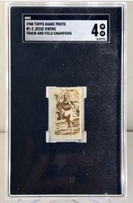 1948 Topps Magic Photos #1E Jesse Owens SGC 4 — Fully Developed w/ Good Contrast