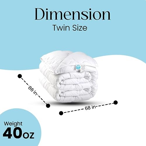  Cozy Dream Goose Down and Feather Comforter - Size 25% Down, 75% Feather Twin