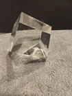 Clear Glass Paperweight Medical Physician Caduceus Steuben Like No Signature