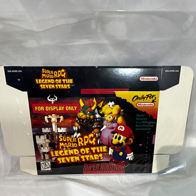 Nintendo Super Mario RPG Legend of the Seven Stars SNES Original FOD Box