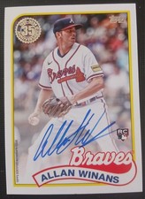 Topps 2024 1989 Autographs Allan Winans Autograph Rookie #89BA2-AW Braves