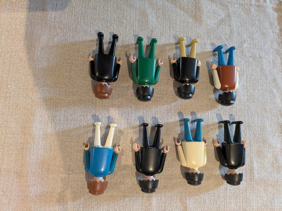 Playmobil Lot 8 Figurines Vintage Hommes Multicolores 1974 Geobra - Photo 2/4
