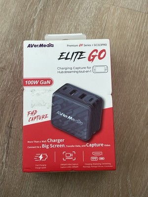 AverMedia Elite Go for Streaming Portable Charger (BLACK) GC313ProBLACK