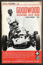 GOODWOOD 15 Apr 1963 BARC INTERNATIONAL MOTOR RACING Official Programme