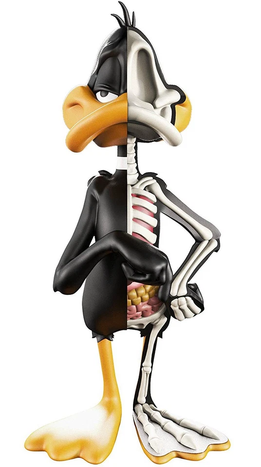 Figura de arte de vinilo XXRAY Looney Tunes Pato Lucas visión 4D por Jason Freeny Foto 2 de 2