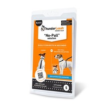 ThunderLeash No-Pull Dog Leash Small Black 12-25 lbs Anti-Pull Training Harness