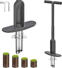 Grass Plugger Tool Lawn Plugger Tool Adjustable 3-6 Inch Digging Depth Long Hand