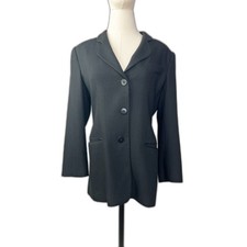 Giorgio Armani Le Collezioni  Sz 8  Italy  Black Wool Blazer