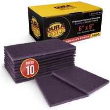 10 Dura-gold 6 X 9 Purple Medium Fine Scuff Pads Sanding Auto Paint Color Prep 10 Dura-gold 6 X 9 Purple Medium Fine Scuff Pads Sanding Auto Paint Color Prep