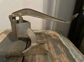 Vintage Wear Ever Aluminum Ice Crusher On Stand