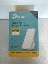 TP-LINK AC750 Dual Band Mesh WiFi Range Extender Open Box RE220