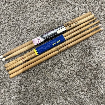 3 Pair Drum Sticks Pro-Mark 747 On Stage Sticks 5A Hickory Pro-Mark